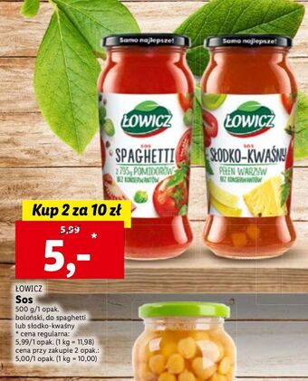 Lidl Sos spaghetti łowicz oferta