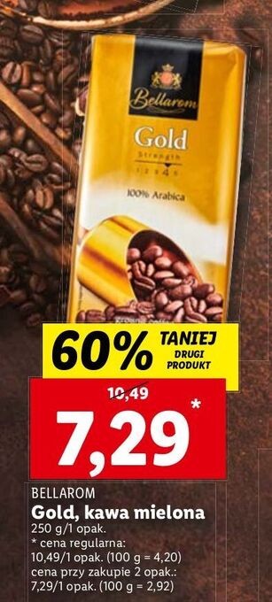 Lidl Kawa bellarom gold 100% arabica oferta