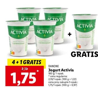 Lidl Jogurt naturalny danone activia oferta