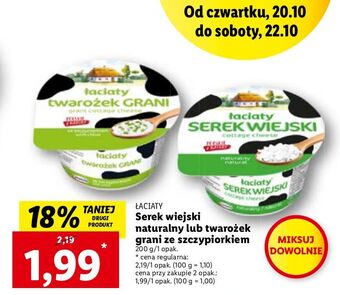 Lidl Serek grani ze szczypiorkiem łaciaty oferta