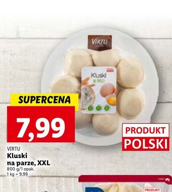Lidl Kluski na parze virtu oferta