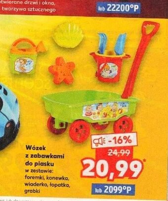 Kaufland Wózek z zabawkami do piasku oferta