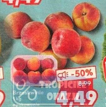 Kaufland Brzoskwinie 1kg oferta