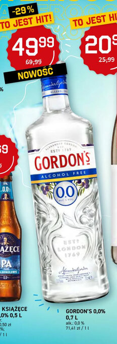 Duży Ben gordon's 0,0% 0,7l oferta