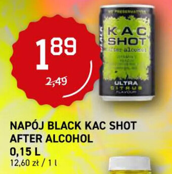 Duży Ben black kac shot after alcohol napój 0,15l oferta