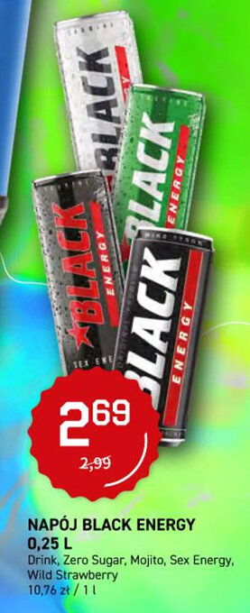 black energy napój 0,25l