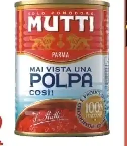 Społem Mutti pulpa pomidory drobno krojone bez skórek 400 g oferta