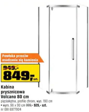 OBI Kabina prysznicowa oferta