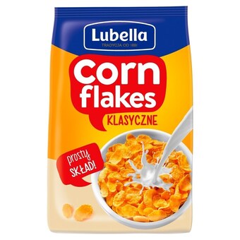 Słoneczko Lubella corn flakes płatki kukurydziane klasyczne 250 g oferta