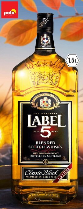 Polomarket Whisky label 5 oferta