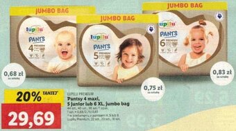 Lidl lupilu premium pantsy 4 maxi, 5 junior lub 6 xl, jumbo bag oferta