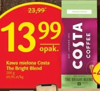 Delikatesy Centrum Costa The Bright Blend Kawa Mielona 200 g oferta