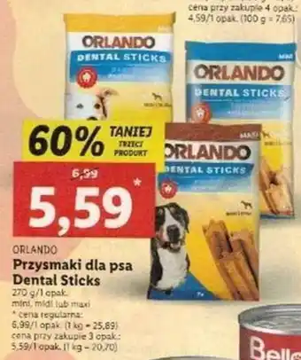 Lidl Orlando przysmaki dla psa Dental Sticks oferta