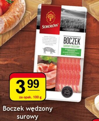 Gram Market Sokołów boczek wędzony surowy 100g oferta