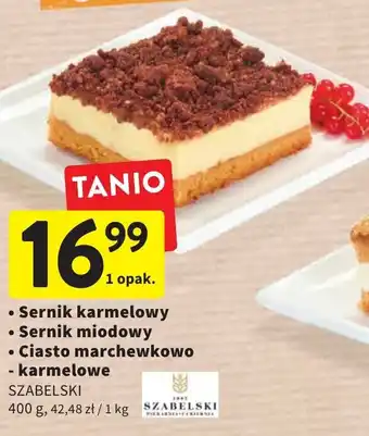 Intermarche Szabelski sernik karmelowy / miodowy 400 g oferta