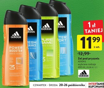 Intermarche Adidas Żel pod prysznic 400 ml oferta