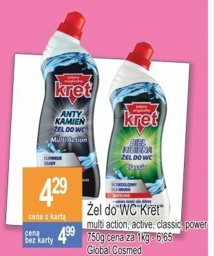 E.Leclerc Żel do wc power kret oferta