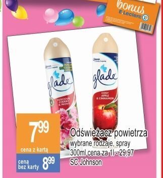 E.Leclerc Odświeżacz powietrza jabłko z cynamonem glade by brise oferta