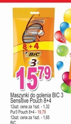 E.Leclerc Maszynka do golenia bic 3 sensitive oferta