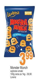 E.Leclerc Chrupki original lorenz monster munch oferta