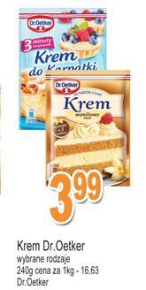 E.Leclerc Krem do tortów waniliowy dr. oetker oferta