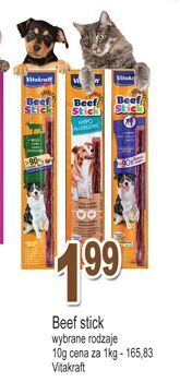 E.Leclerc Przekąska z warzywami vitakraft beef stick oferta
