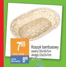 E.Leclerc Koszyk bambusowy owalny tin tours oferta