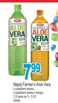 E.Leclerc Napój aloesowy okf farmer's aloe vera oferta