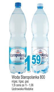 E.Leclerc Woda niegazowana staropolanka 800 oferta