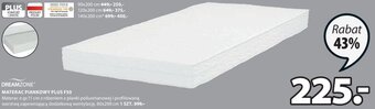 JYSK dreamzone materac piankowy plus f30 oferta