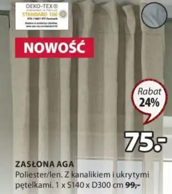 JYSK zasłona aga oferta