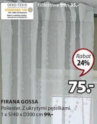 JYSK firana gossa oferta