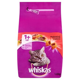Netto Whiskas z wołowiną przepyszne paszteciki karma pełnoporcjowa 1+ lat 1,4 kg oferta