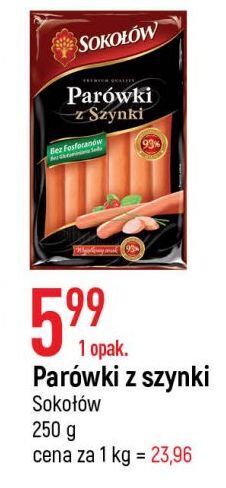 E.Leclerc Parówki z szynki sokołów oferta