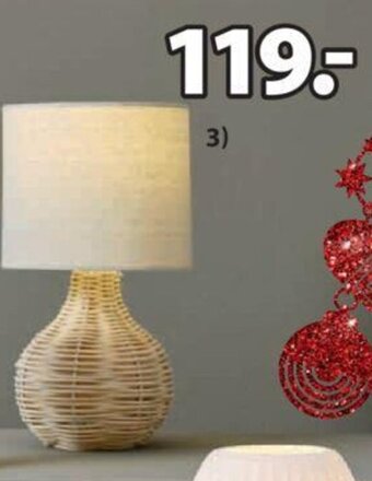 JYSK Lampa stołowa helmer ś17xw32cm oferta
