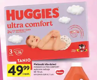 Intermarche Huggies ultra comfort pieluszki dla dzieci oferta