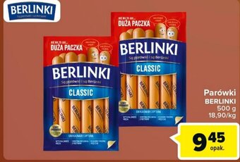 Carrefour berlinki parówki 500g oferta