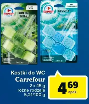 Carrefour carrefour kostki do wc 2x45g oferta