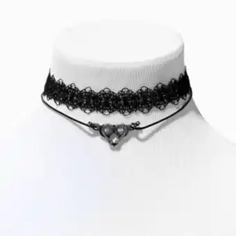 Claire's Black lace & snake choker necklaces - 2 pack oferta