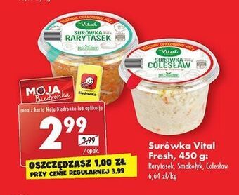 Biedronka Surówka smakołyk vital fresh oferta