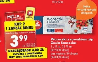 Biedronka Woreczki z zamkiem 1 l zosia samosia oferta