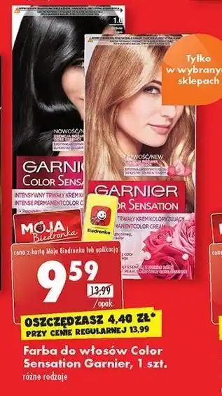 Biedronka Farba do włosów 7.0 delikatnie opalizujący blond garnier color sensation oferta