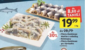 Intermarche Filety śledziowe po kartusku herring oferta