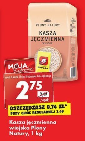 Biedronka Kasza jęczmienna wiejska plony natury oferta