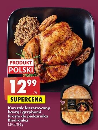 Biedronka Kurczak faszerowany kaszą i grzybami biedronka prosto do piekarnika oferta