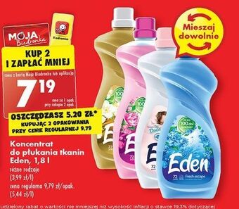 Biedronka Płyn do płukania tkanin peony & gardenia eden olejki naturalne oferta
