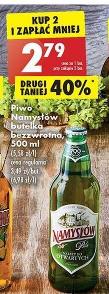 Biedronka Piwo namysłów pils oferta