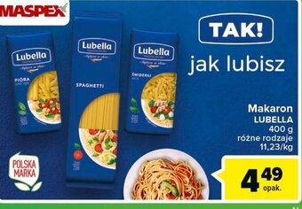 Carrefour maspex makaron lubella 400g oferta