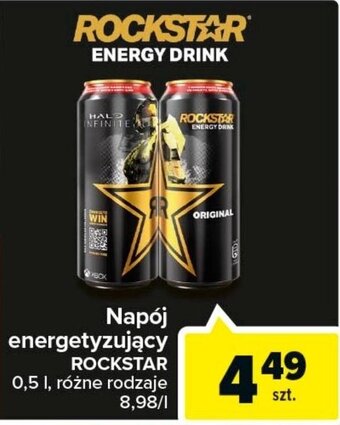 Carrefour Rockstar napój energetyzujący 0,5l oferta