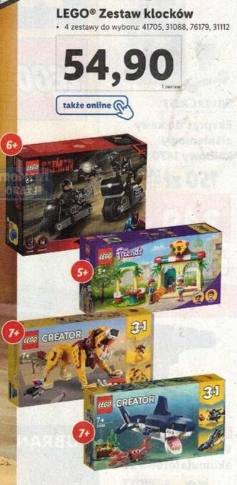 Lidl Lego zestaw klocków oferta